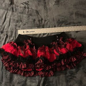 Tripp NYC Black Skirt with Red Accents